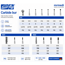 Long shank bur FG SL (25mm) FG SL701-012