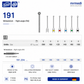 Long neck bur(Muller bur)35mm RA191-160(6)
